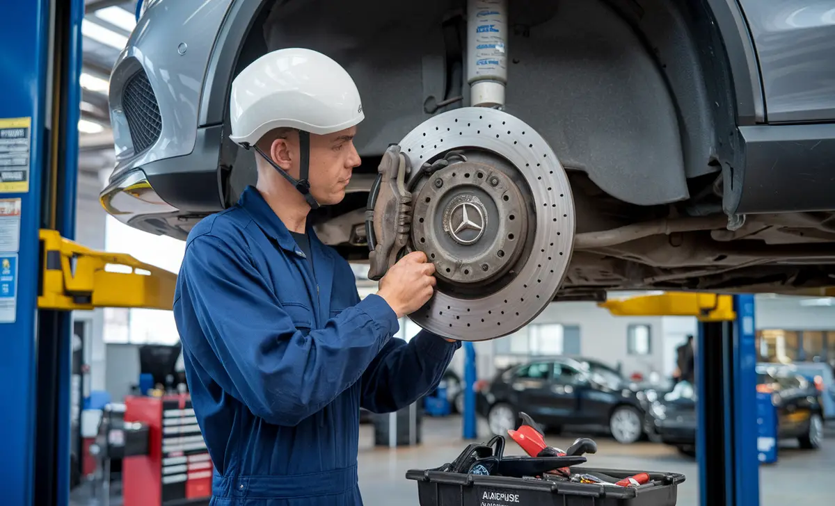 8 Steps On How To Replace Brake Pad Wear Sensor Mercedes-Benz