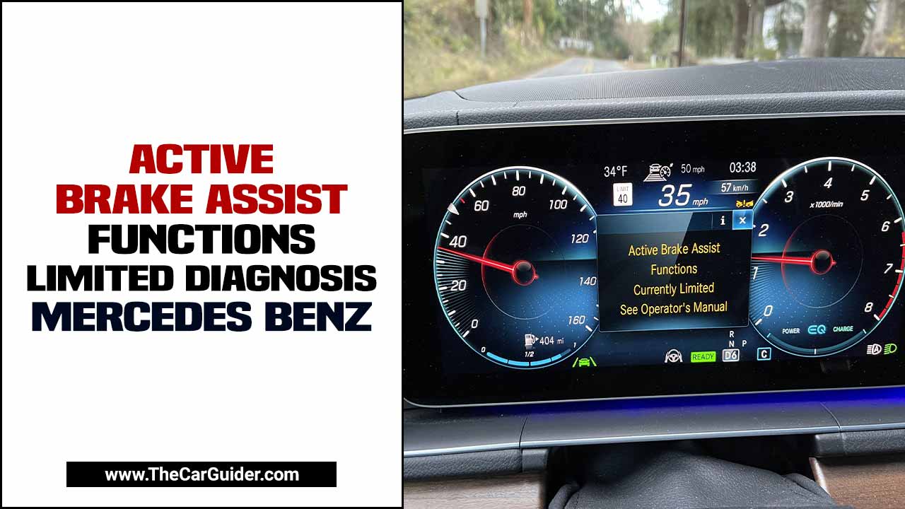 Active Brake Assist Functions Limited Diagnosis Mercedes-Benz