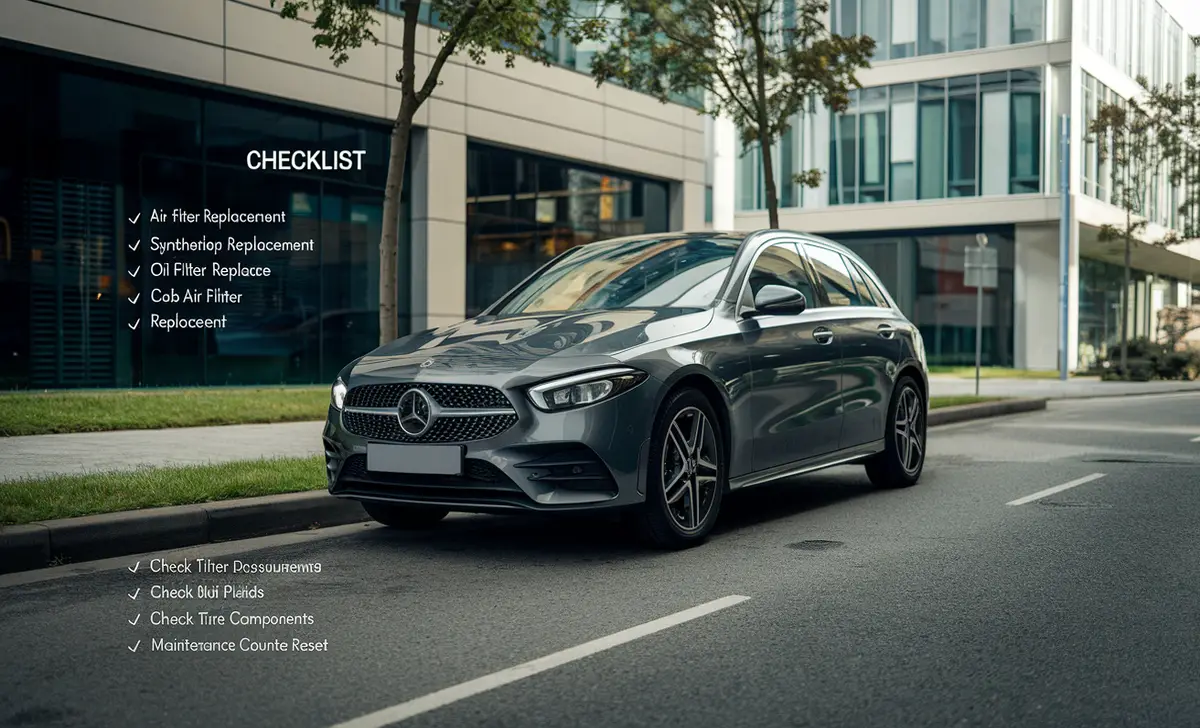 Mercedes B3 Service Checklist (At-a-Glance)