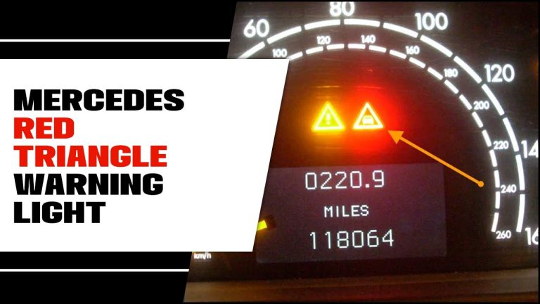 Mercedes Red Triangle Warning Light [Meaning & Fix]