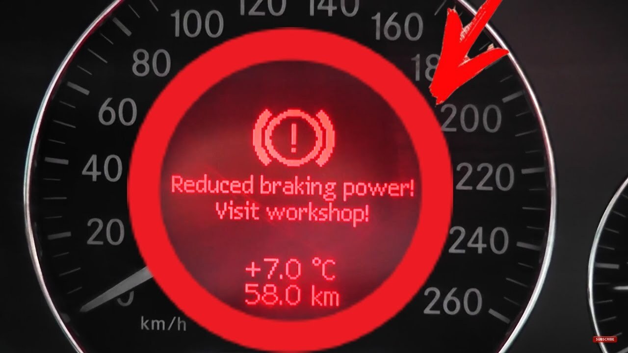 Reduced Braking Power Start Engine Warning Mercedes-Benz – Solutions
