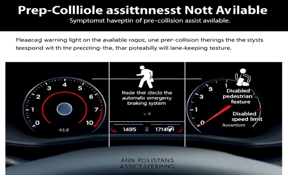 Symptoms Of Pre Collision Assist Not Available