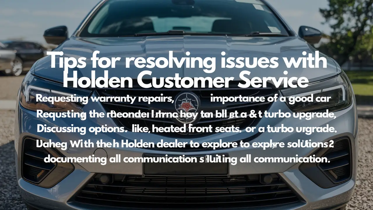 Tips For Resolving Issues With Holden Customer Service