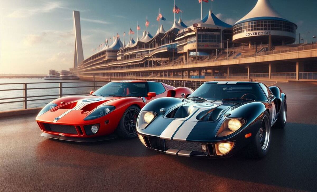 American Muscle Ford GT40 And Chevrolet Corvette