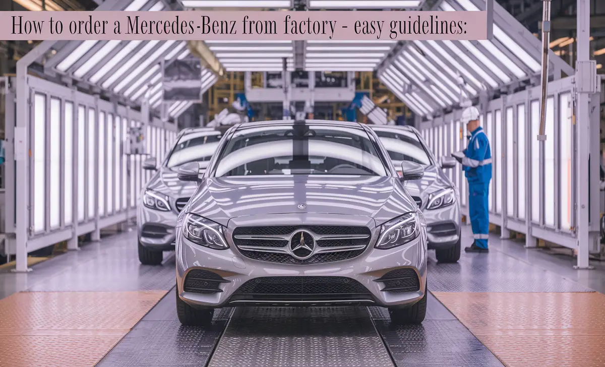 How To Order A Mercedes Benz From Factory - Easy Guidelines