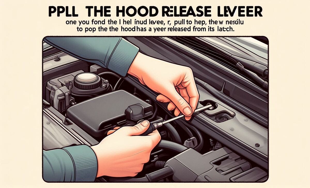 Pull The Hood Release Lever