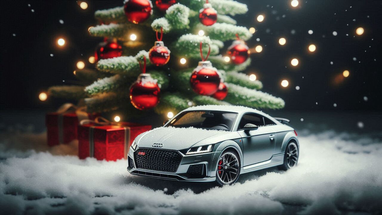 2019 Audi TT RS Coupe With Miniature Car Christmas Tree Ornament