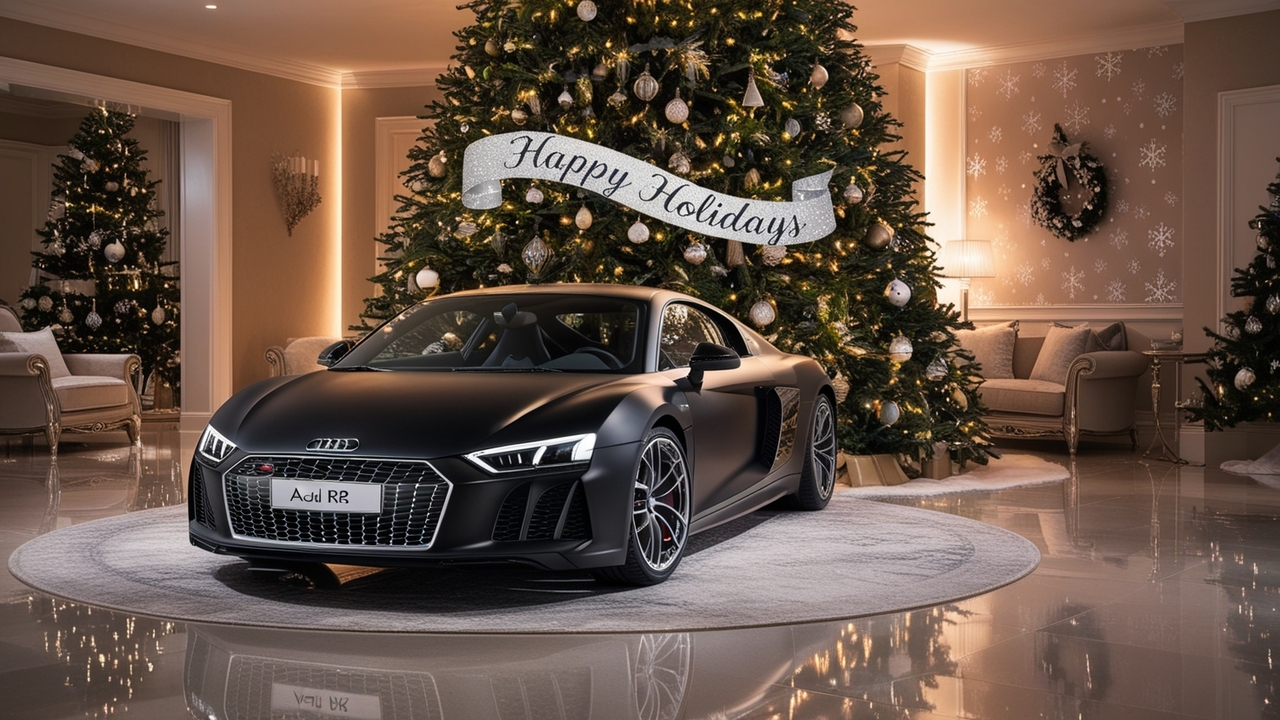 A Touch Of Elegance For Your Tree Featuring The Audi R8 Model