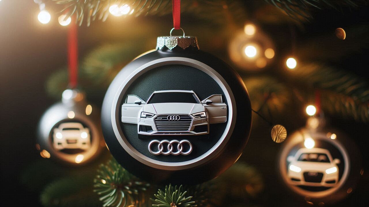 Audi A3, A4, Audi Logo Christmas Tree Ornament