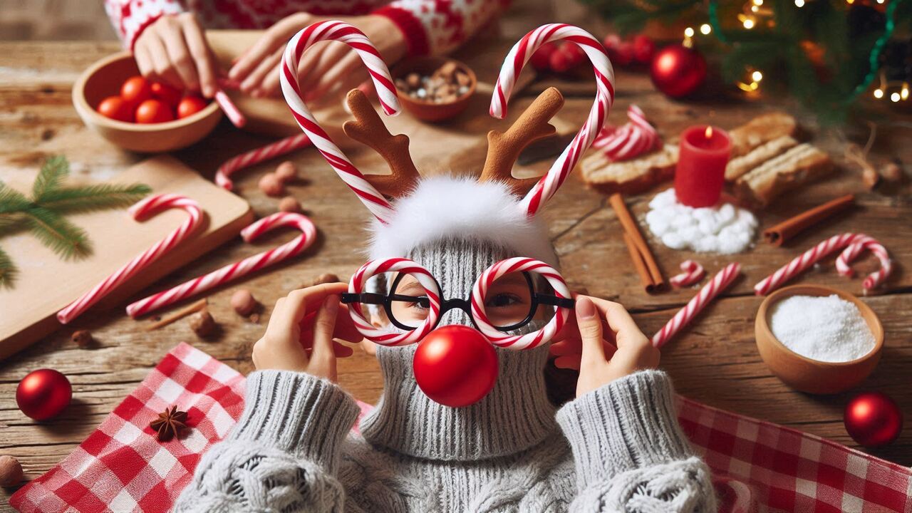 Candy Cane Antlers As A Family Holiday Activity