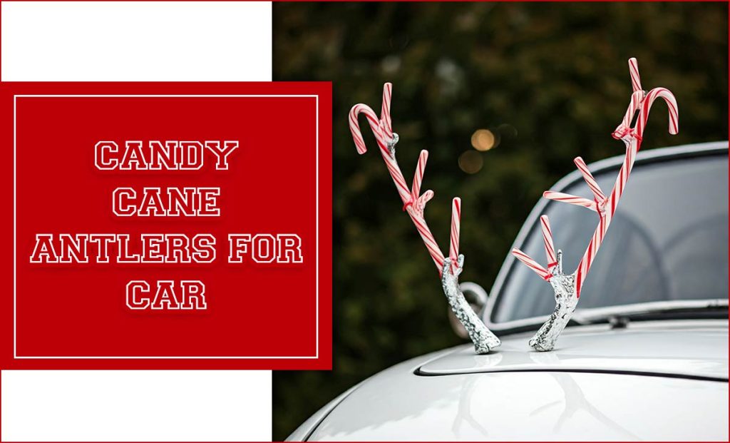 Candy Cane Antlers For Car