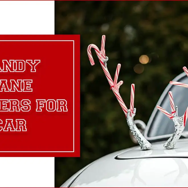 Candy Cane Antlers For Car: A Festive Christmas Decoration