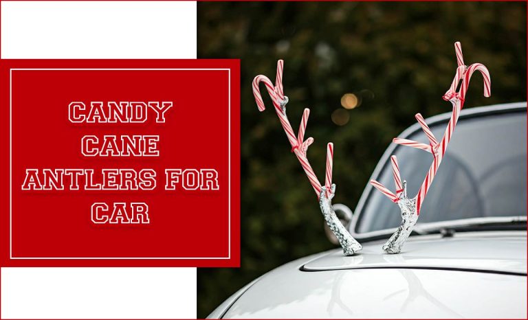 Candy Cane Antlers For Car: A Festive Christmas Decoration