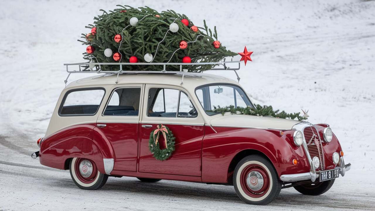 Car And Tree Christmas Decoration 8 Ideas