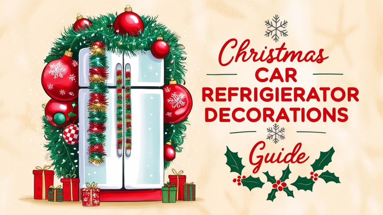 Christmas Car Refrigerator Decorations - Guide