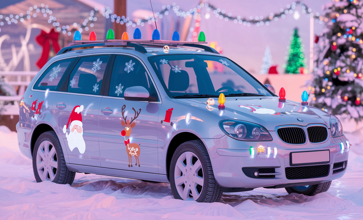 Christmas Car Refrigerator Decorations - Guide