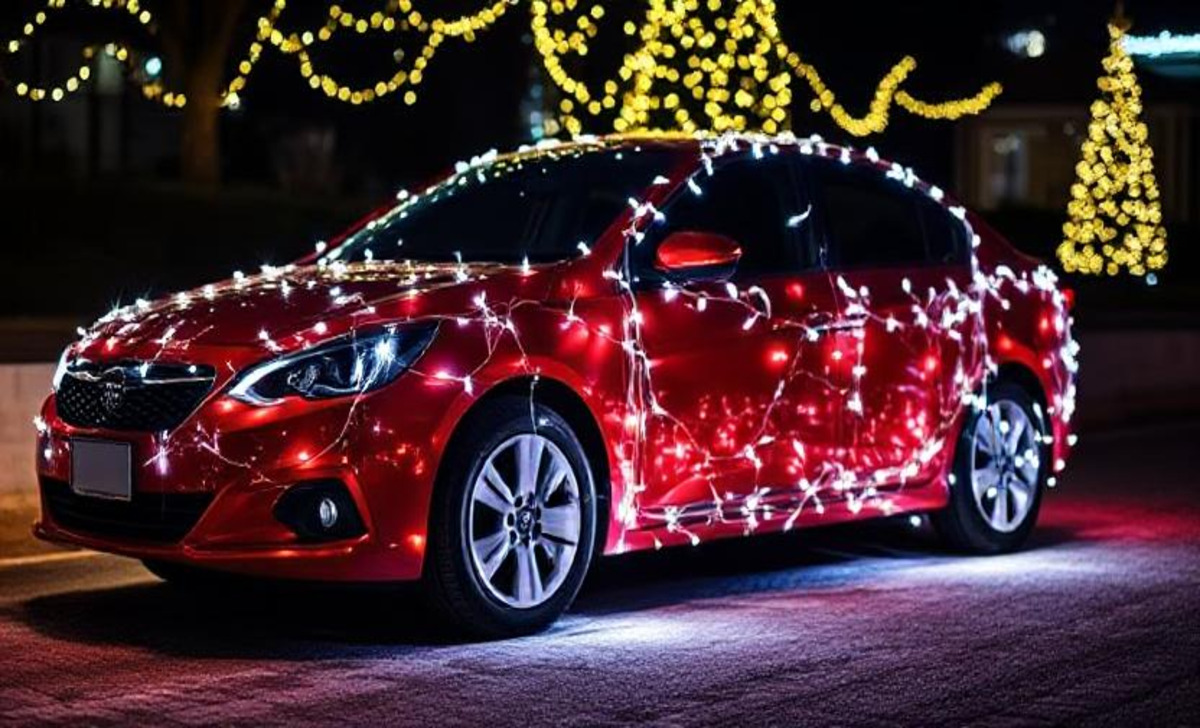 Deck Out Your Car With Christmas Lights