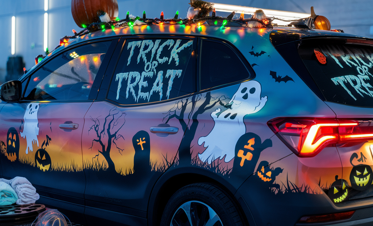 Here Is How To Decorate Your Car For Halloween Without Damage