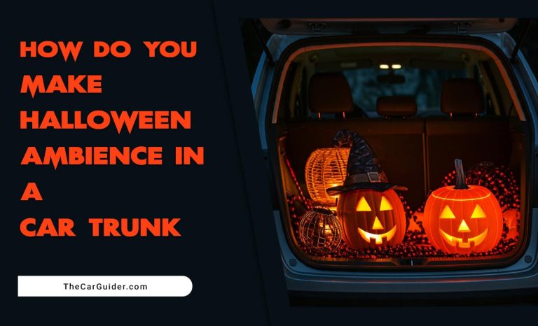 How Do You Make Halloween Ambience In A Car Trunk