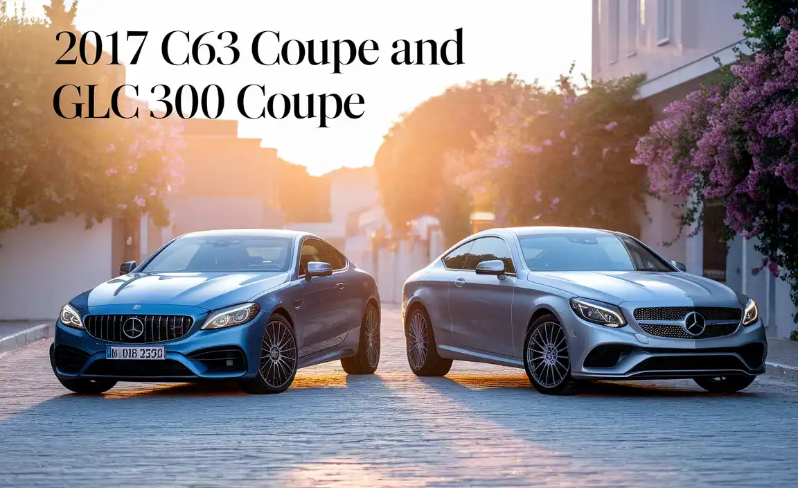 2017 C63 Coupe And GLC 300 Coupe