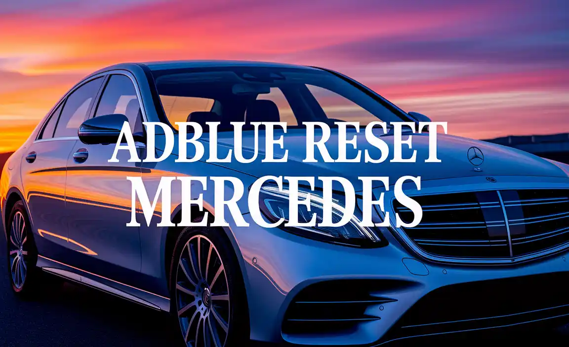 Adblue Reset Mercedes