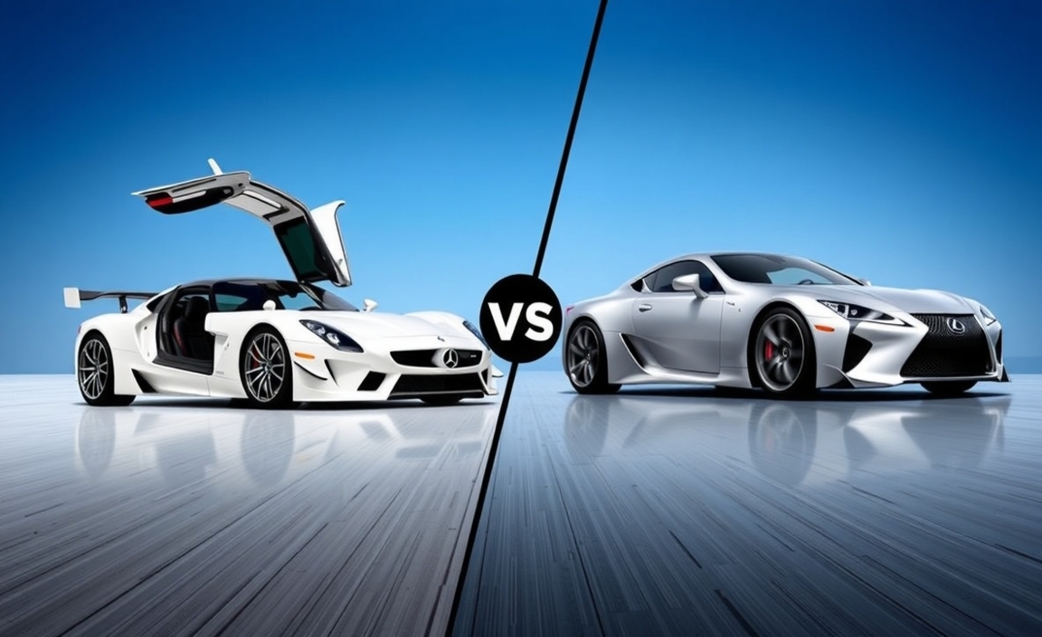 Comparing Performance Mercedes SLS AMG vs Lexus LFA
