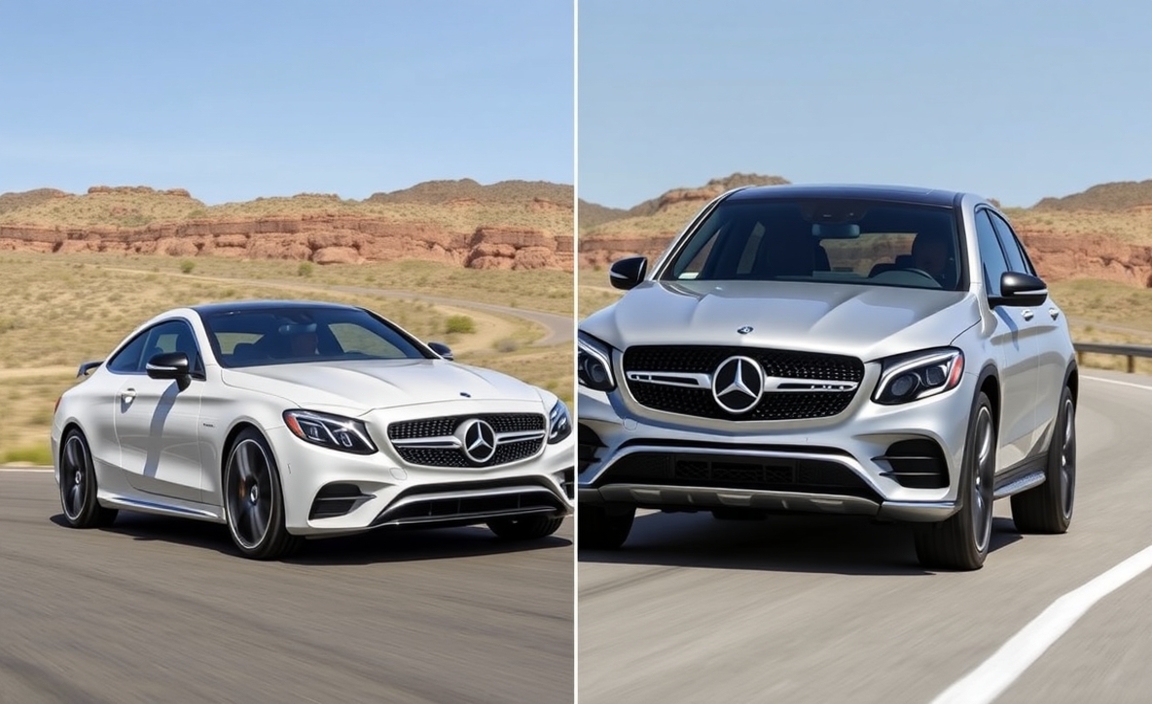 Comparing The 2017 C63 Coupe And GLC 300 Coupe Features