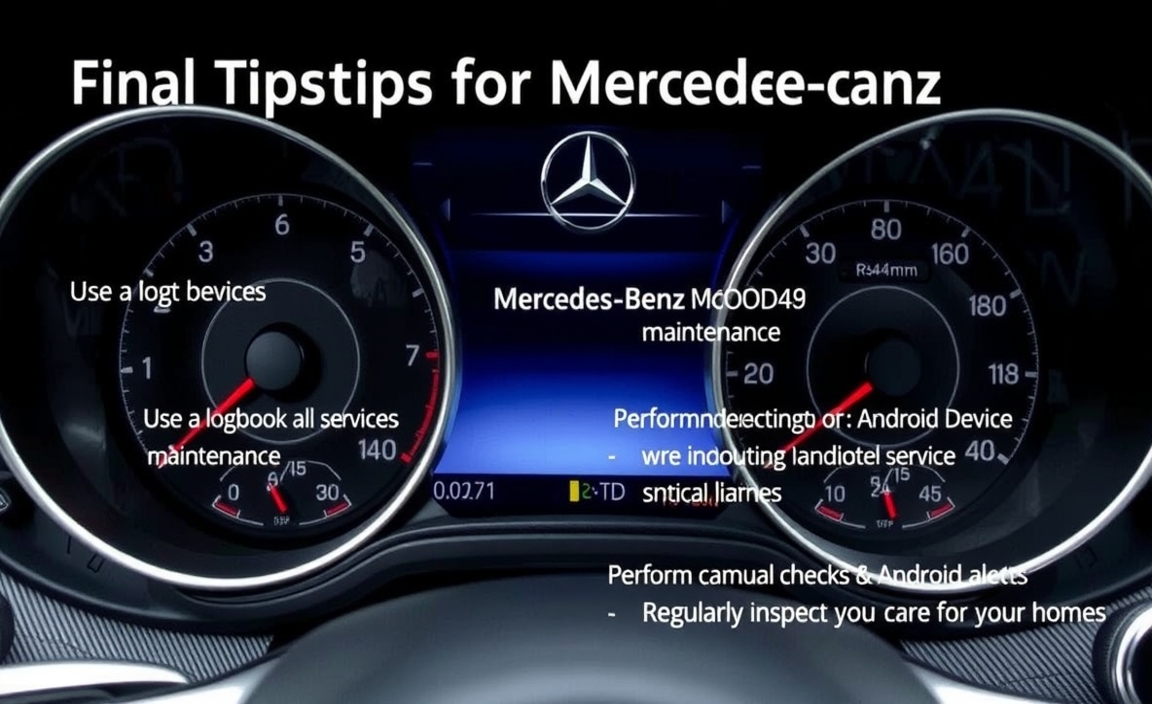 Final Tips For Mercedes-Benz Maintenance