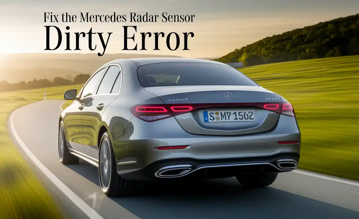 Fix the Mercedes Radar Sensor Dirty Error