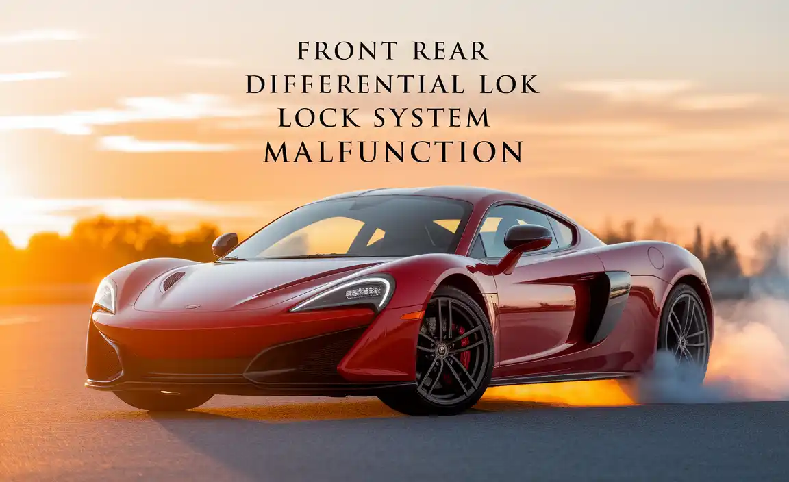 Front Rear Differential Lock System Malfunction