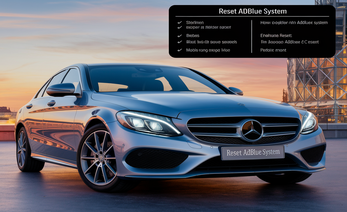 How To Perform An AdBlue Reset On Your Mercedes