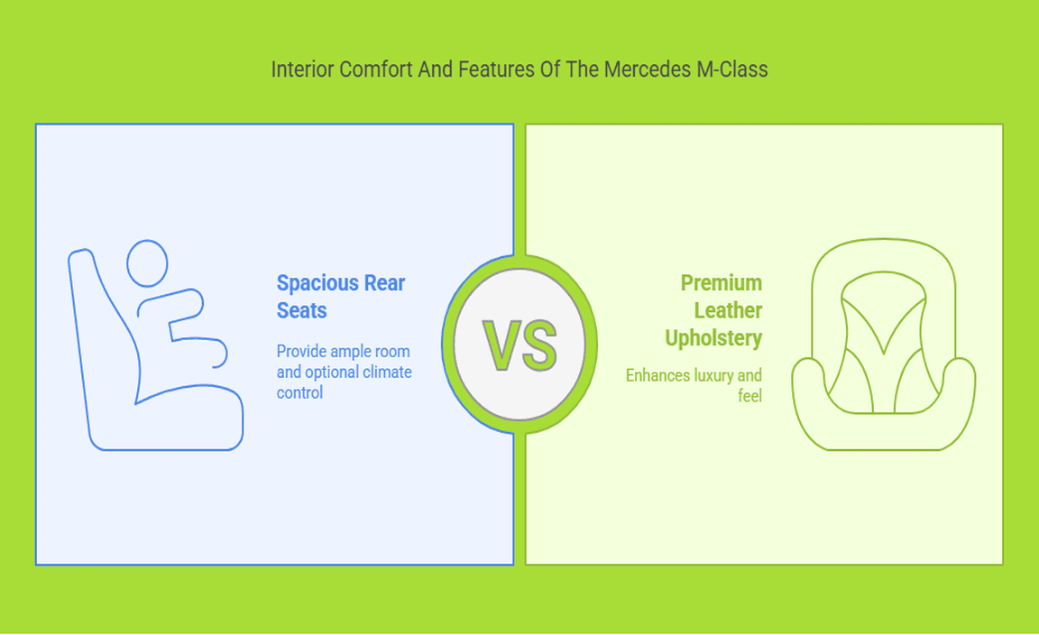 Interior Comfort And Features Of The Mercedes M-Class
