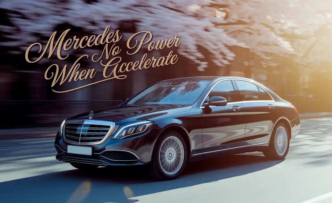 Mercedes No Power When Accelerate