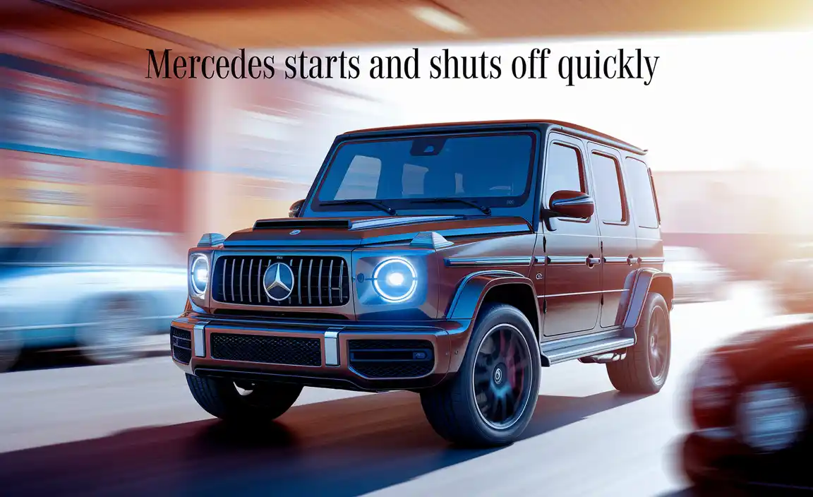 Mercedes Starts And Shuts Off Quickly