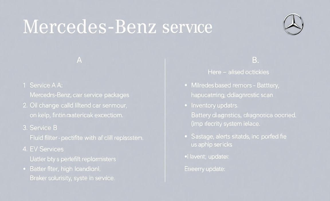 Official Mercedes-Benz Service Offerings