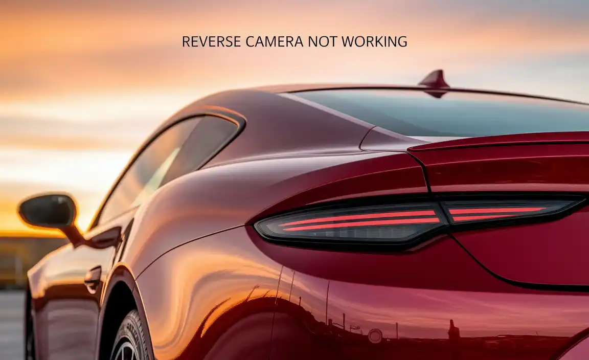 Reverse Camera Not Working