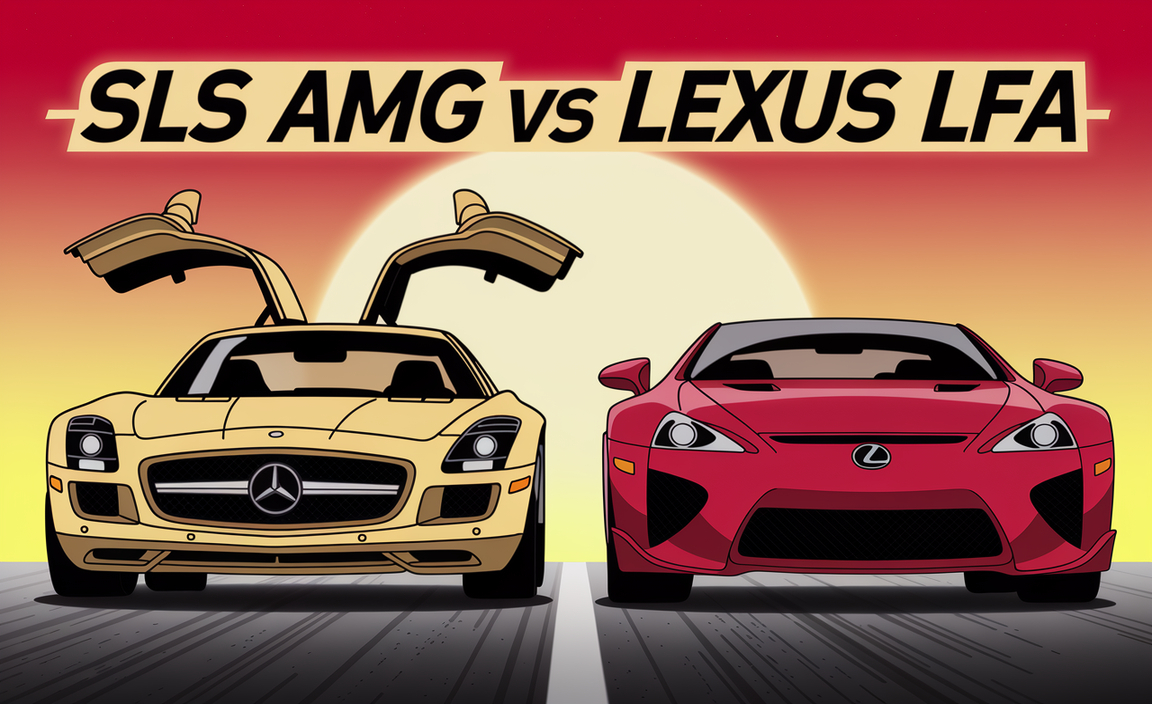 SLS AMG vs Lexus LFA