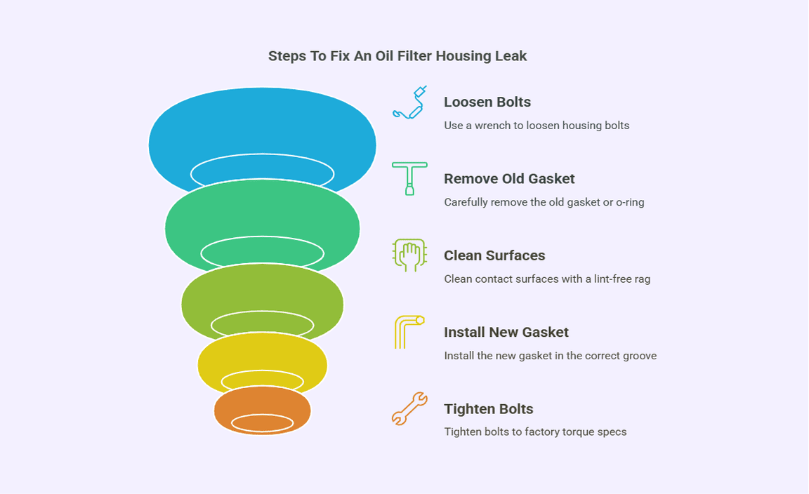 Steps To Fix An Oil Filter Housing Leak