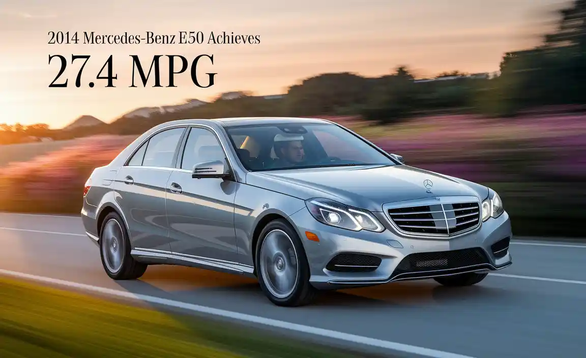 2014 Mercedes-Benz E350 Achieves 27.4 MPG