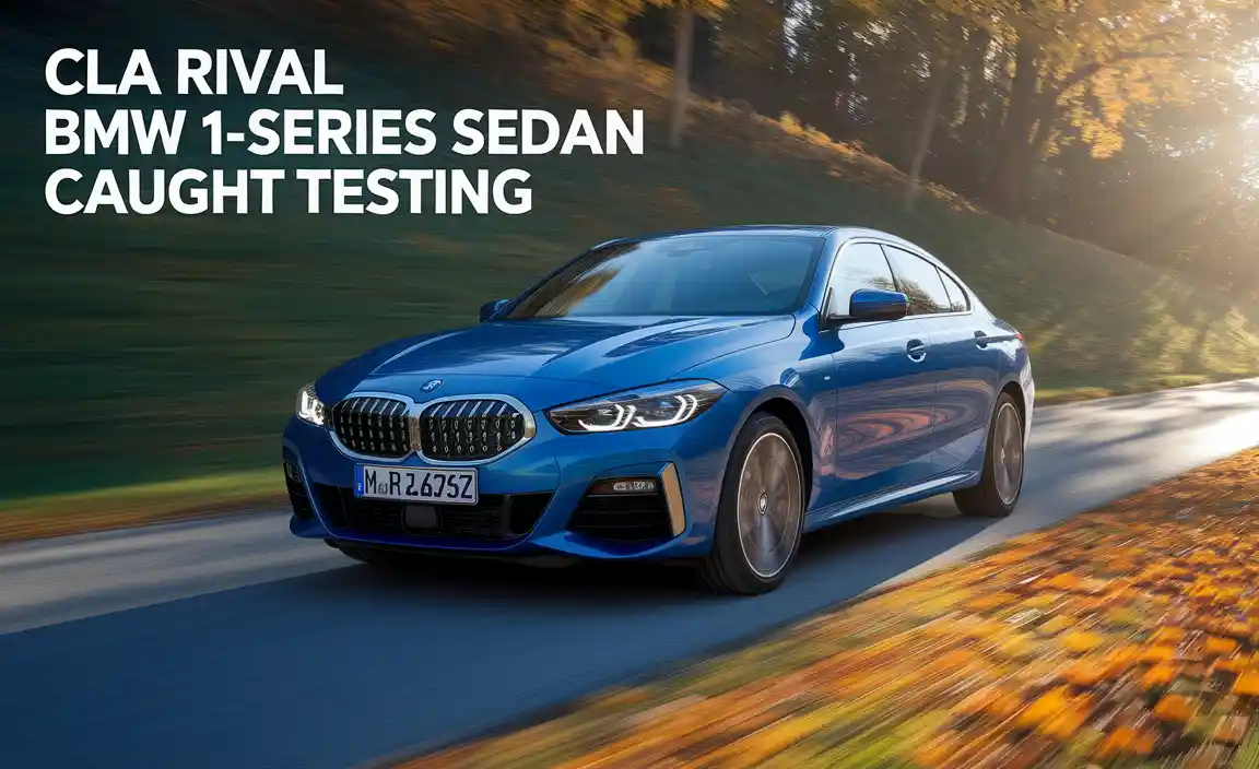 CLA Rival BMW 1-Series Sedan Caught Testing