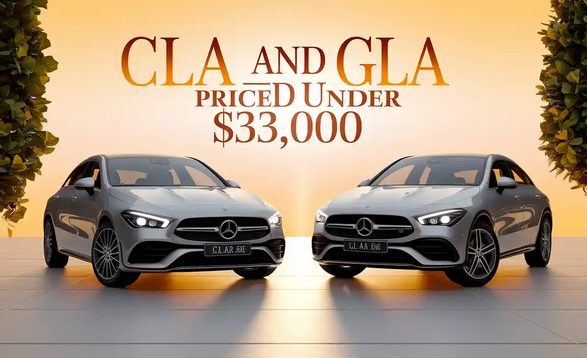 CLA and GLA Priced Under $33,000