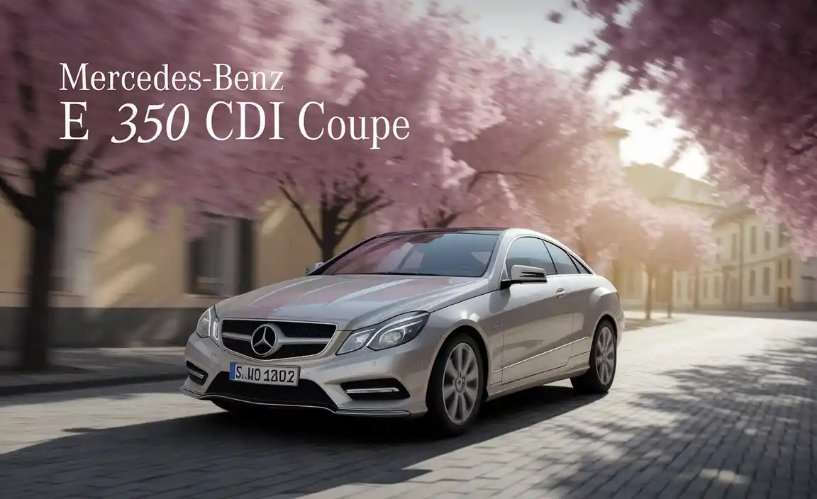 Design And Styling Of The E 350 Cdi Coupe