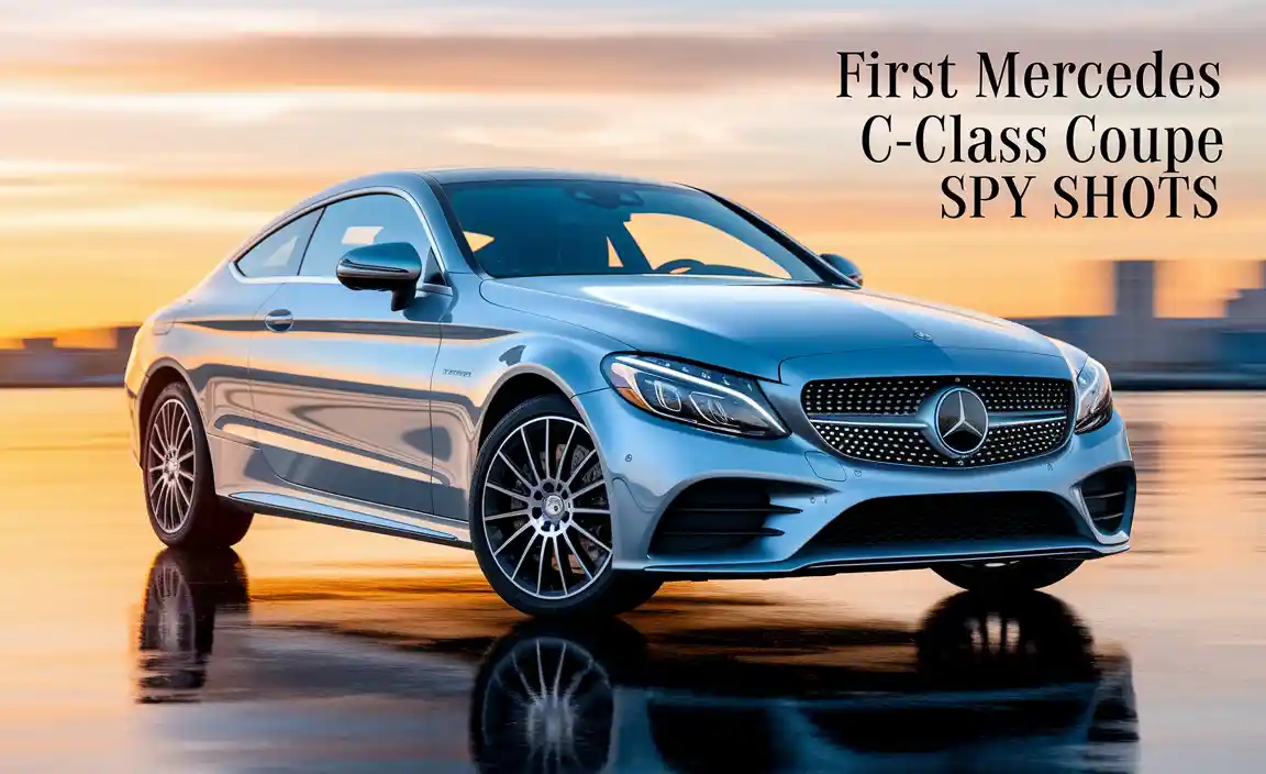 First Mercedes C-Class Coupe Spy Shots