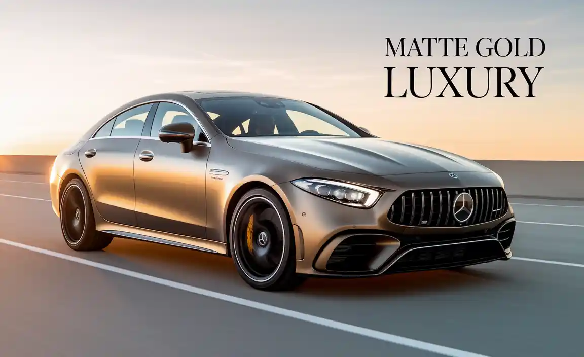 Matte Gold CLS 63 AMG