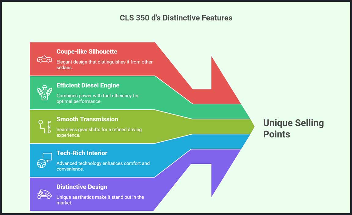 Unique Selling Points of the CLS 350 d