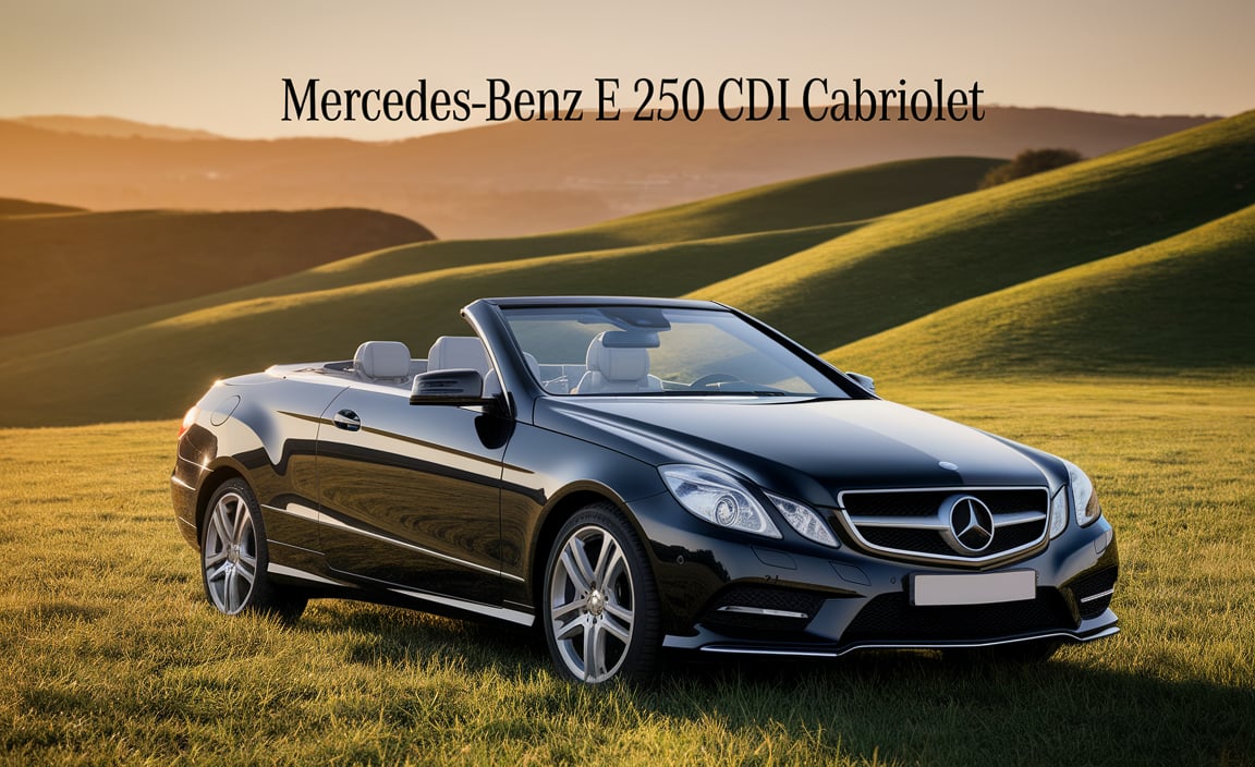 What Is The E 250 CDI Cabriolet All About