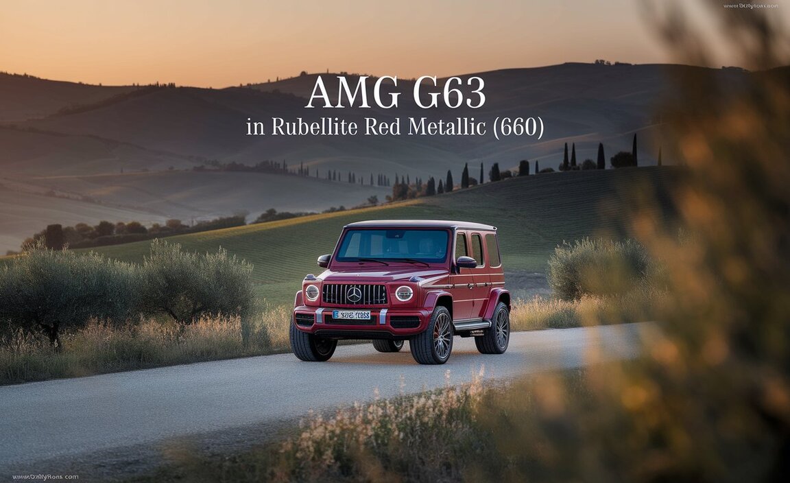 AMG G63 In Rubellite Red Metallic (660)