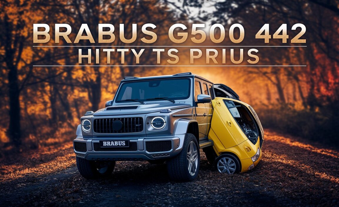 Brabus G500 4×4² Hit By Prius