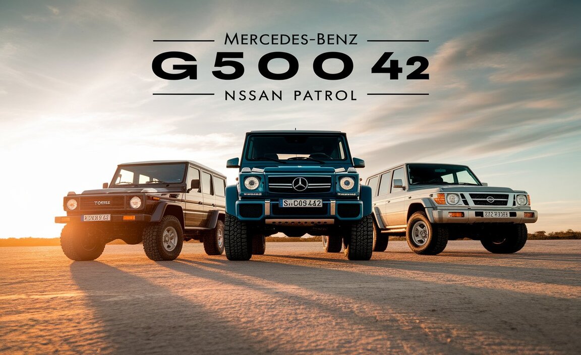 Mercedes-Benz G500 4×4² Vs Toyota Land Cruiser Vs Nissan Patrol