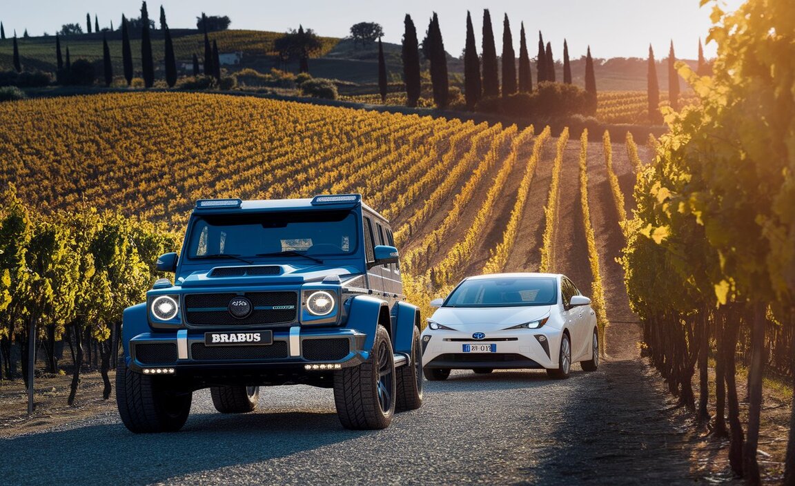 The Protagonists - Brabus G500 4×4² Vs. Toyota Prius